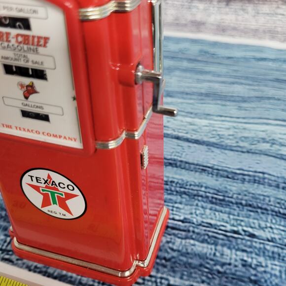 Vintage 1997 Texaco battery operated coin bank diecast fuel pump tested works - Picture 9 of 13